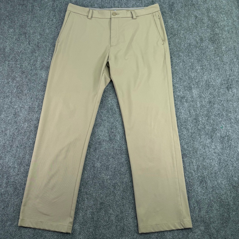 Southern Tide Pants Men 36x29.5 Khaki Jack Performance Chino Polyester Golf